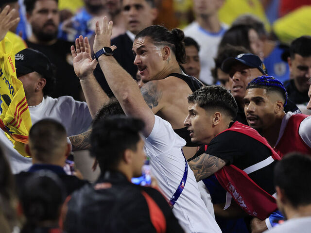 Chaos at Copa America: Uruguay Players Fight Colombia Fansillustration