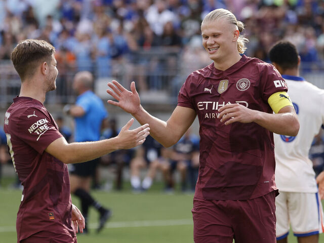 Haaland Shines with Hat-Trick in Manchester City's Friendly Victory Over Chelsea