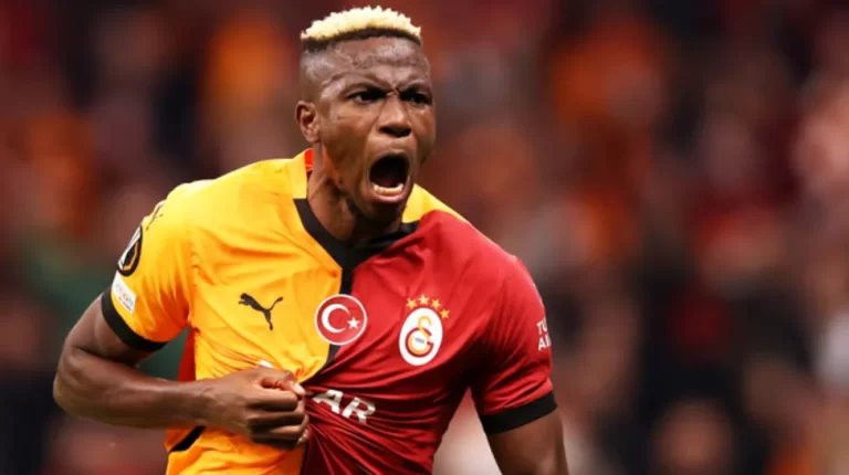 Osimhen Shines with Brace as Galatasaray Overcome 10-Man Tottenham in Europa League