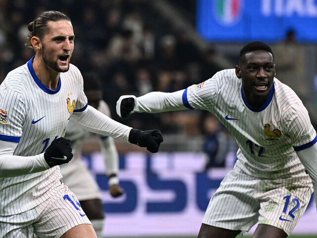 Rabiot's Double Leads France to Victory Over Italy, Secures Top Spot in Nations League Groupillustration