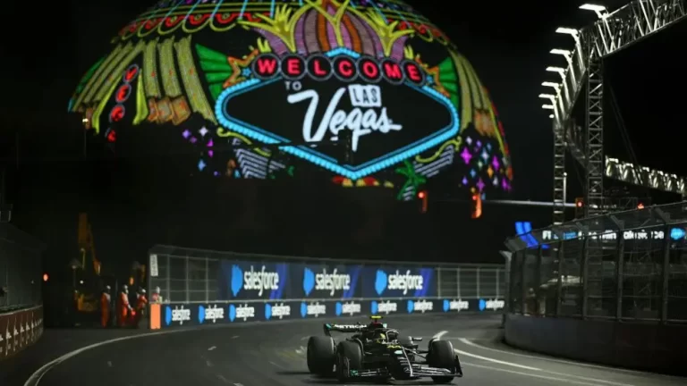 Hamilton Tops Las Vegas Practice as Verstappen Faces Challenges